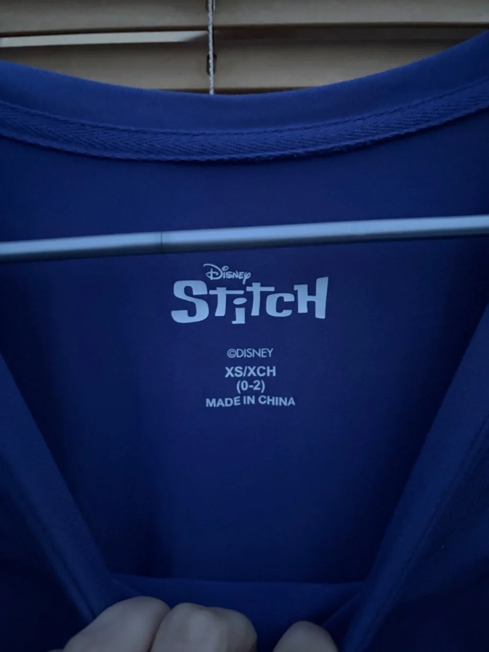 Disney Navy Blue Stitch Graphic Short Sleeve Tee Dress with Pink Logo - Picture 2 of 5